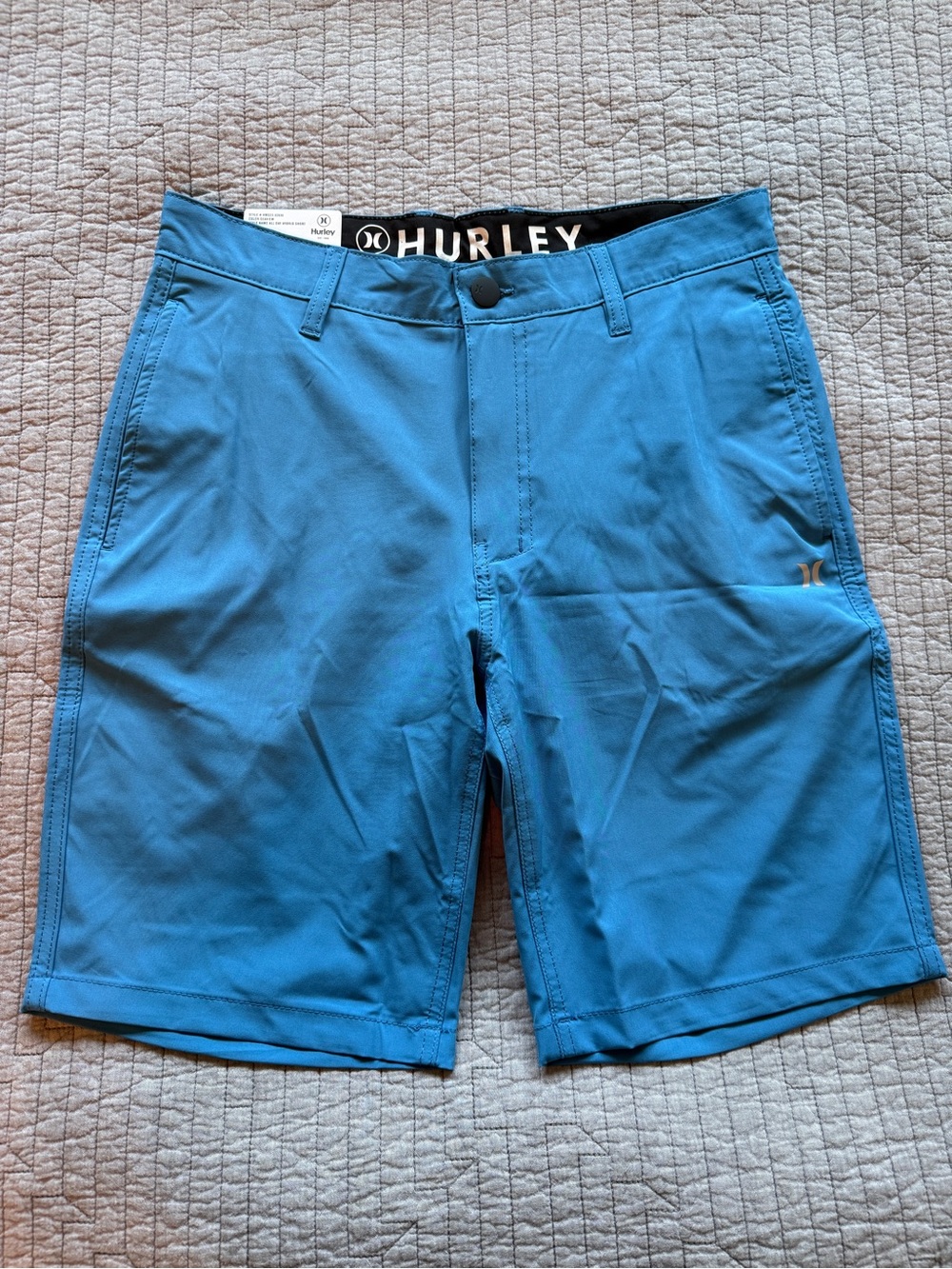 NWT Hurley All Day Hybrid Shorts Men’s Size 30 | Blue 4-Way Stretch Quick Dry